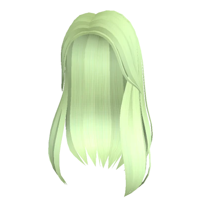 Trendy Long Hair in Green