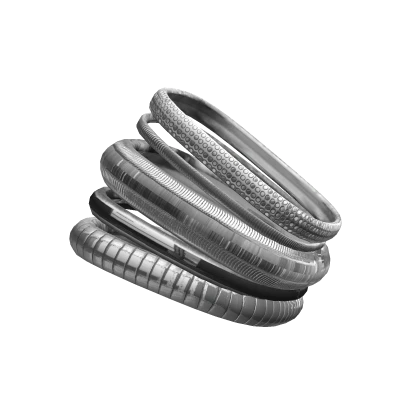 Silver Bracelets Rhinestone Jewlery 2000s Y2K