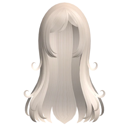 ♡꒰ swirly beige blonde long anime hair