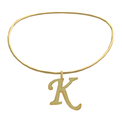 ꒰3.0꒱ MG initial necklace: K