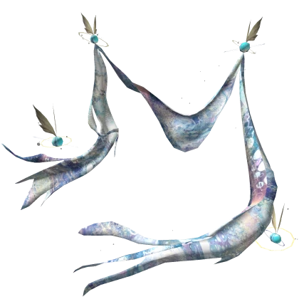 Blue Dream Shawl With Fairies