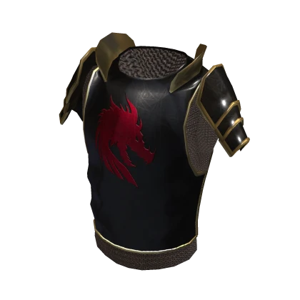 Red Dragon Medieval Chest & Shoulder Armor