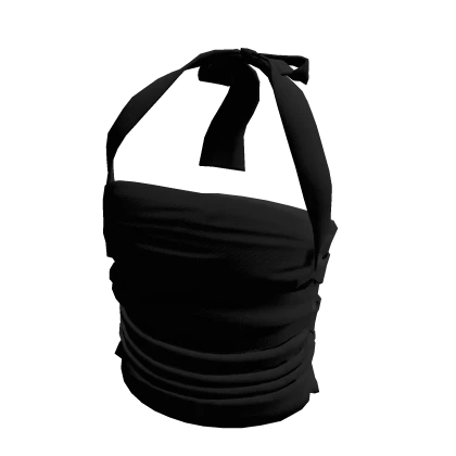 Ruched Halter Neck Top