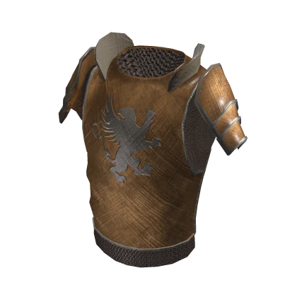 Silver Griffin Medieval Chest & Shoulder Armor