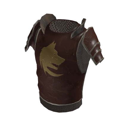 Golden Wolf Medieval Chest & Shoulder Armor