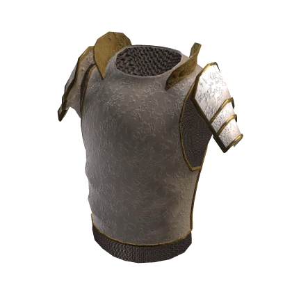 Basic Silver Medieval Chest & Shoulder Armor 