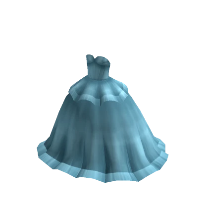 Two-tier Tulle Ballgown - Teal