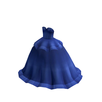 Two-tier Tulle Ballgown - Blue