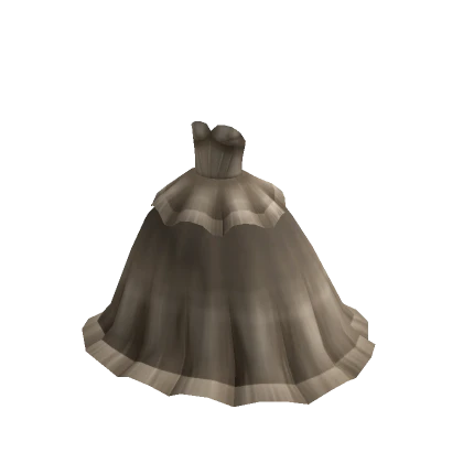 Two-tier Tulle Ballgown - Taupe