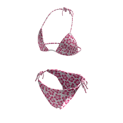Hawaiian BIkini Swimsuit Hot Pink