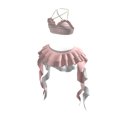 🍀Cute Ruffle Bikini Outfit (Pink)