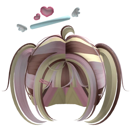 ♡ Cute vals angel neapolitan short pigtails