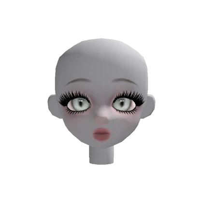 Ghost girl doll head v3 (white)