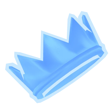 cartoony crown blue