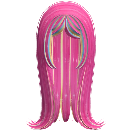 Long Swooped Pinkie Pony Hair