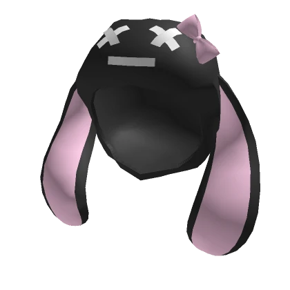 Kawaii X_X Black Bunny Hood