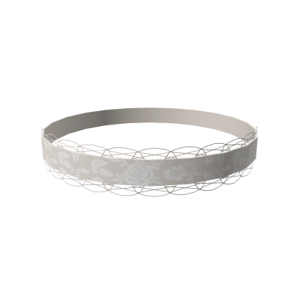 Elegant White Gothic Rose Lace Choker