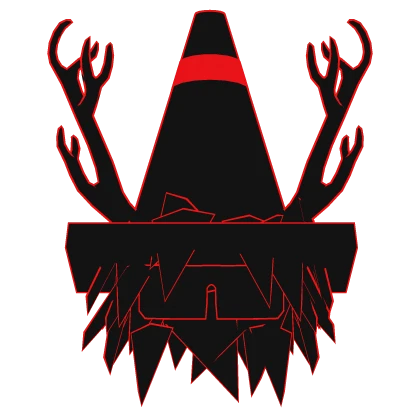 Red Cartoony Cone Hair V2✨ 