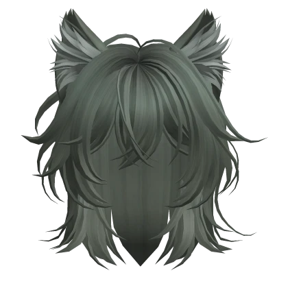 Green Cat Ears Hairstyle