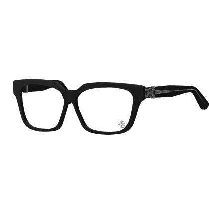 🦇Black 2000s Emo Y2K Punk Chrome Glasses🦇