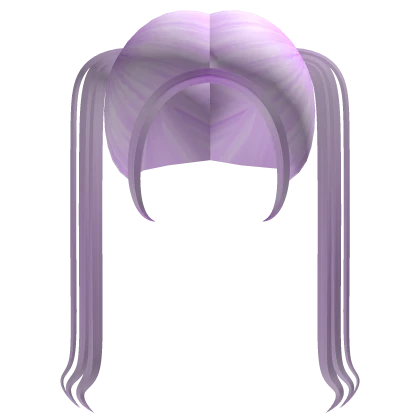 ꒰ FREE UGC ♡ ꒱ kawaii light purple pigtails