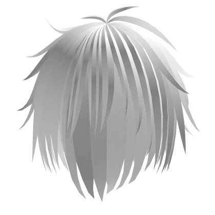 White Dyed Messy Spikey Vkei Hair