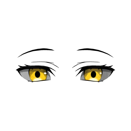 Serene Glowing Eyes Yellow (3D Face Accessory)