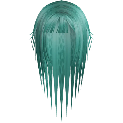 ☆ scene emo punk messy rockstar teal leopard