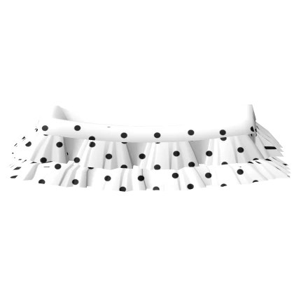 adorable ruffle skirt pink w polka dots
