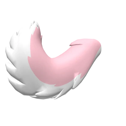 Pastel Pink Husky Tail
