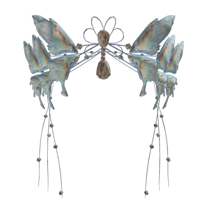 Blue Fairy Butterfly Goddess Tiara
