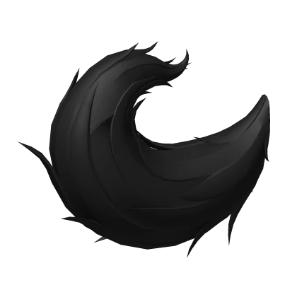 Cute Fluffy Black  Anime Cat / Kitsune Tail