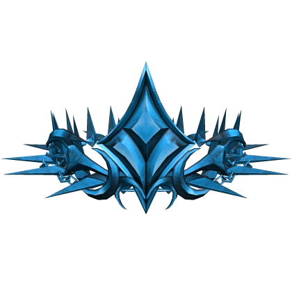 (⌛) Blue Frozen Spiky Crown