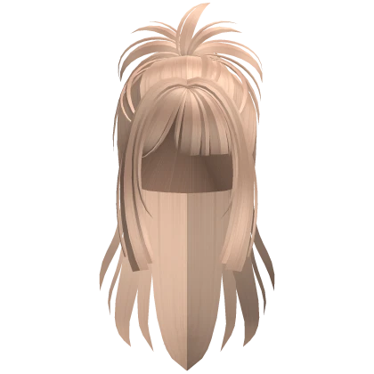 y2k messy high ponytail