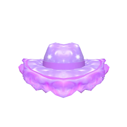 Purple Sparkly Cowgirl Hat