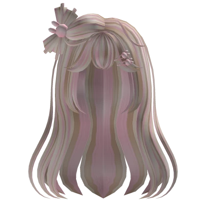 cute wavy hair with bunny clips in neapolitan