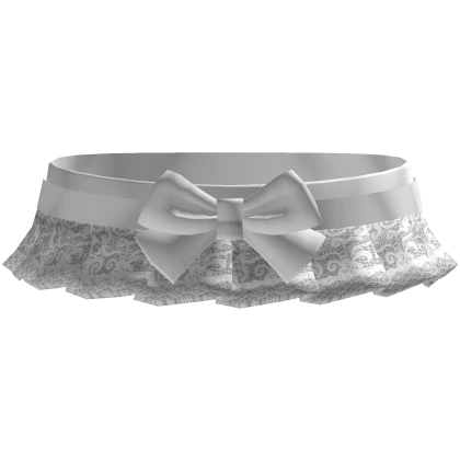 † : white gothic dollette lace choker (3.0)