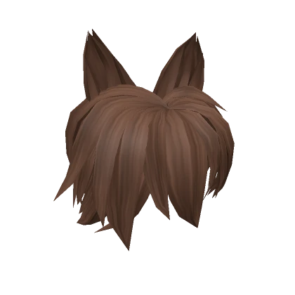 🤎🐱Anime Cat Ears Hairstyle L/ (Brown)