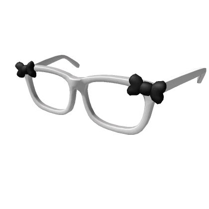 Cute Emo Glasses White and Black