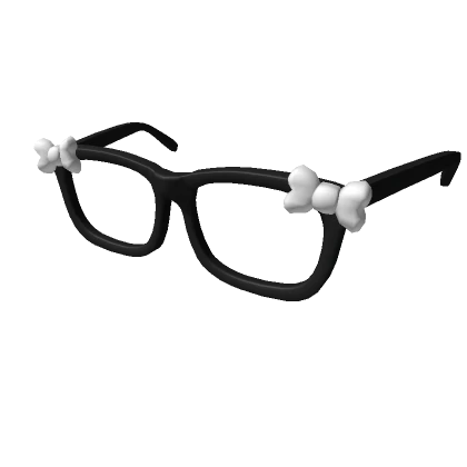 Cute Emo Glasses Black and White