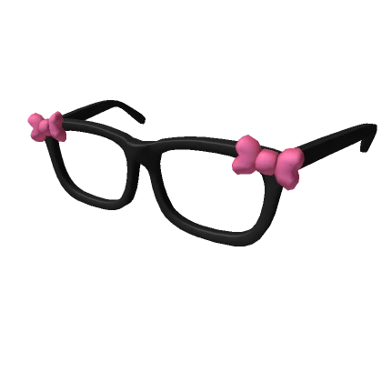 Cute Emo Glasses Black and Pink