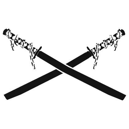 Cartoony White Katana Sword Pack