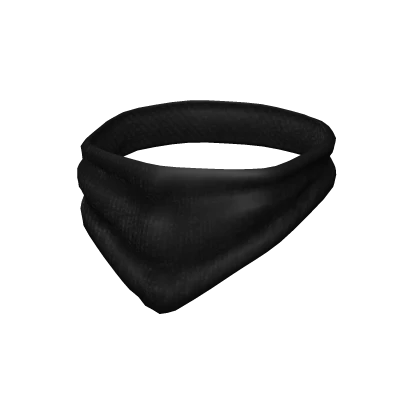 black bandana face mask on mouth