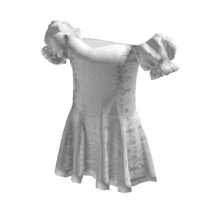 White Ruffled Dress