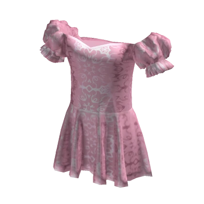 Pink Ruffled Dress