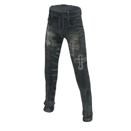 blue grunge y2k jeans