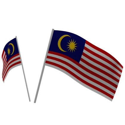 Malaysia Double Flags