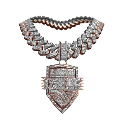 4.0 THE GOAT chain iced out silver & rose gold