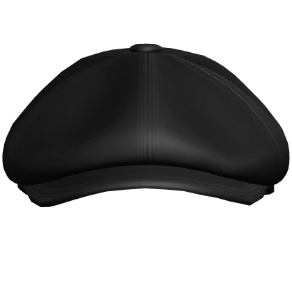 Beret Black Shelby Vintage Newsboy Buckle Belt Cap