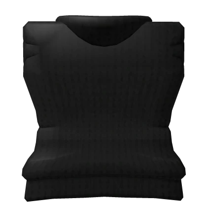 Black R6 Turtleneck Sweater Girl Torso